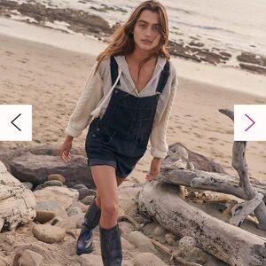 Free People We The Free Ziggy Denim Shortalls